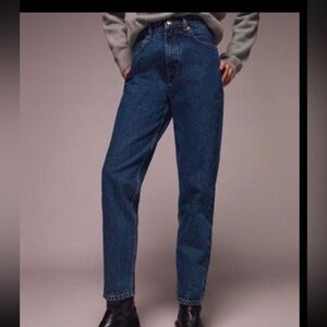 Zara Authentic Denim by TRF Dark Blue Mom Jeans